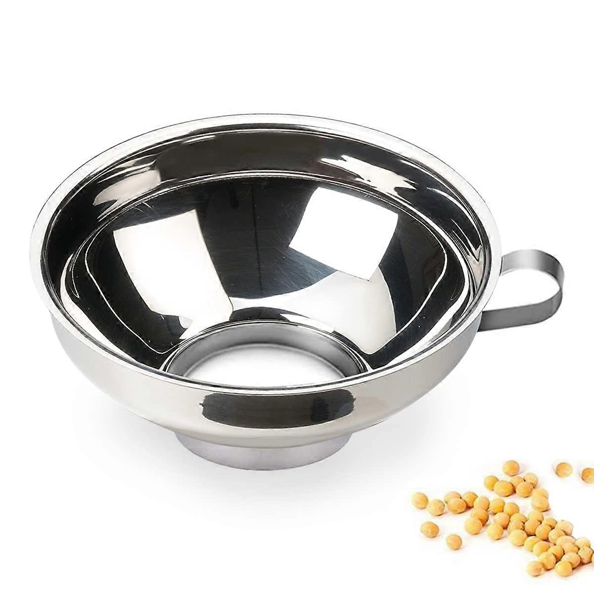 Stainless Steel Canning Funnel for Kitchen Use, Wide Mouth Design, Durable and Rust-Resistant, Perfect for Jars and Bottles