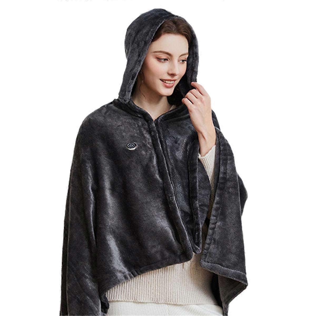 USB Heating Blanket, Portable Electric Blanket, Plug-in Heating Warm Shawl Blanket Temperature Cont