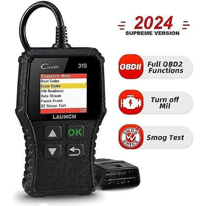 OBD2 Scanner - Launch - CR319 - Automotive Diagnostic - Reading/Clearing Codes - 10 Test Modes