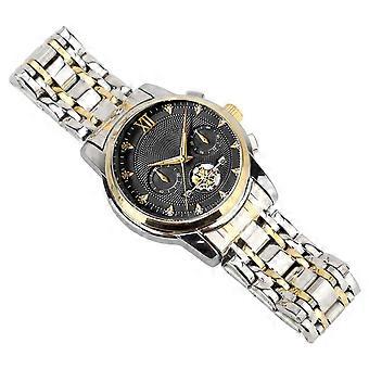 Quartz Men Watch Casual Stylish Men Watch Water Resistant Luminous Quartz Wristwatch for Casual Black Dial 