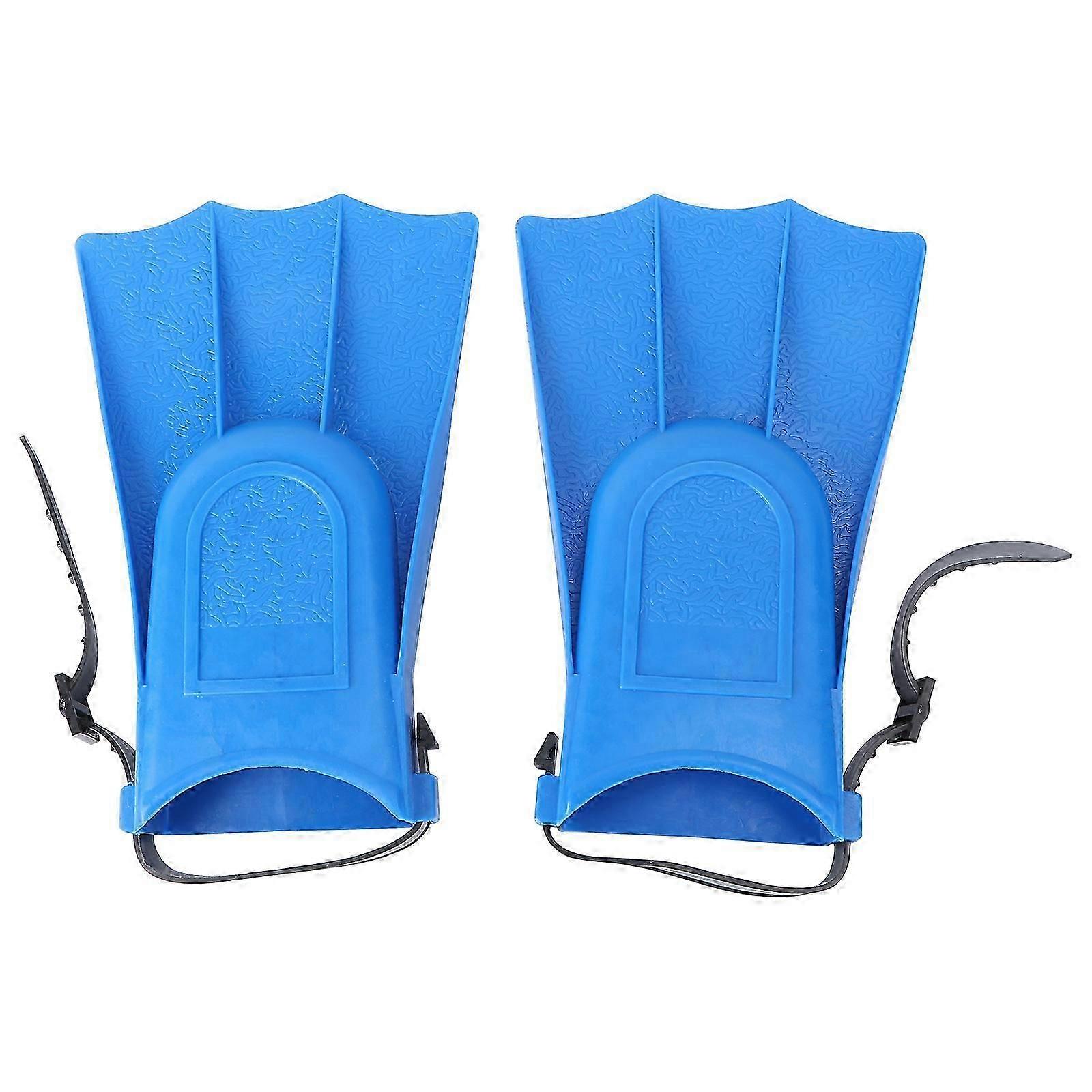 Kids Adjustable Swim Fins for Learning & Diving (Blue)