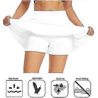 Women's High Waist Swim Skirt With Insole Safety Pants Beach Skirt Black
