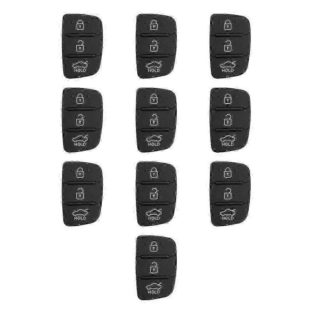 Rubber Pad 3 Buttons Flip Car Remote Key Shell For Hyundai I30 I35 Ix20 Solaris Verna For Kia Rio K2
