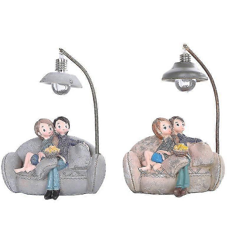 2pcs Couple Lamp Ornaments