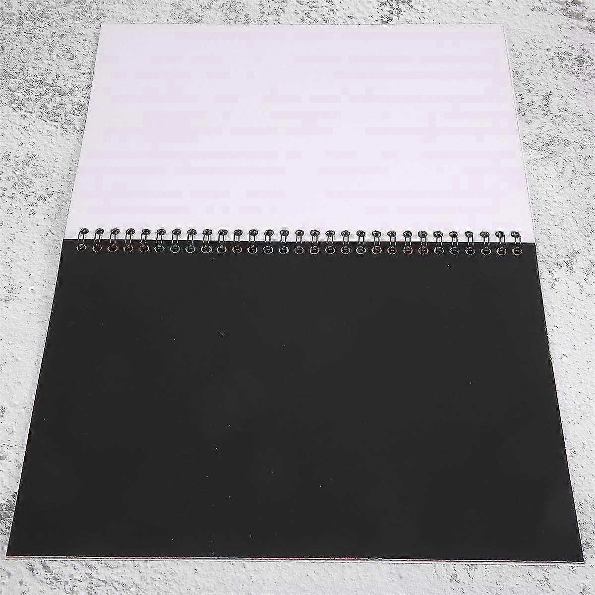 19x26cm Large Magic Color Rainbow Scratch Paper Note Book Black Diy Drawing Toys Scraping Painting Kid Doodle