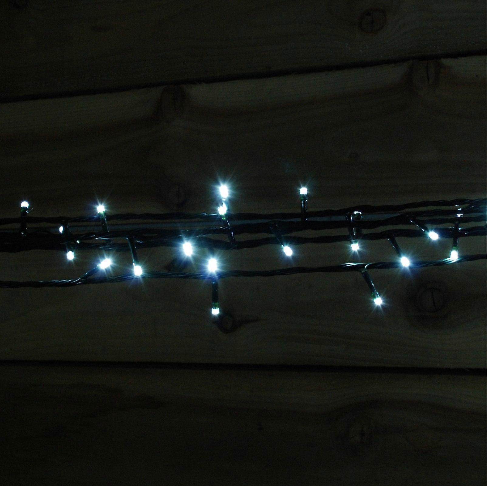 100 White Connectable Led String Lights With 60w Transformer