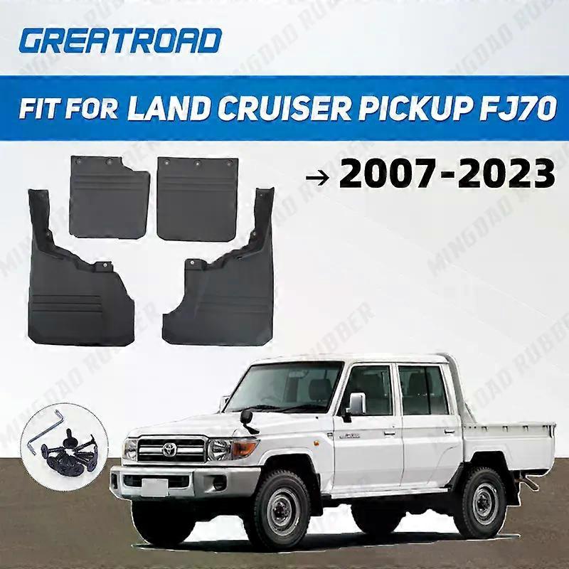 Exquisite Car Mud Flaps For LAND CRUISER Land Cruiser Pickup FJ70 2007 08 09 10 11 12 13 14-2023 Mudflaps Splash Guards Mud Flap Mudguards