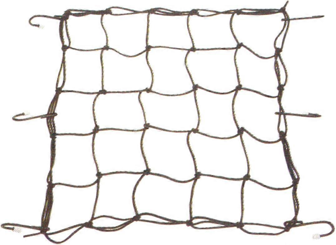 Latex Core Material Cargo Net For Quad Kayaks, Tight Mesh Elastic Latex Net With Adjustable Hooks And Fall-Through Prevention, Dependable