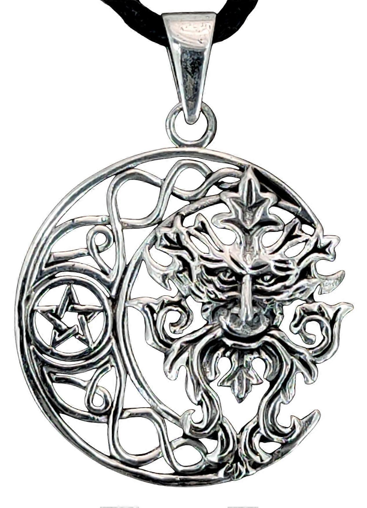 Pendant 362 Green Man - Silver