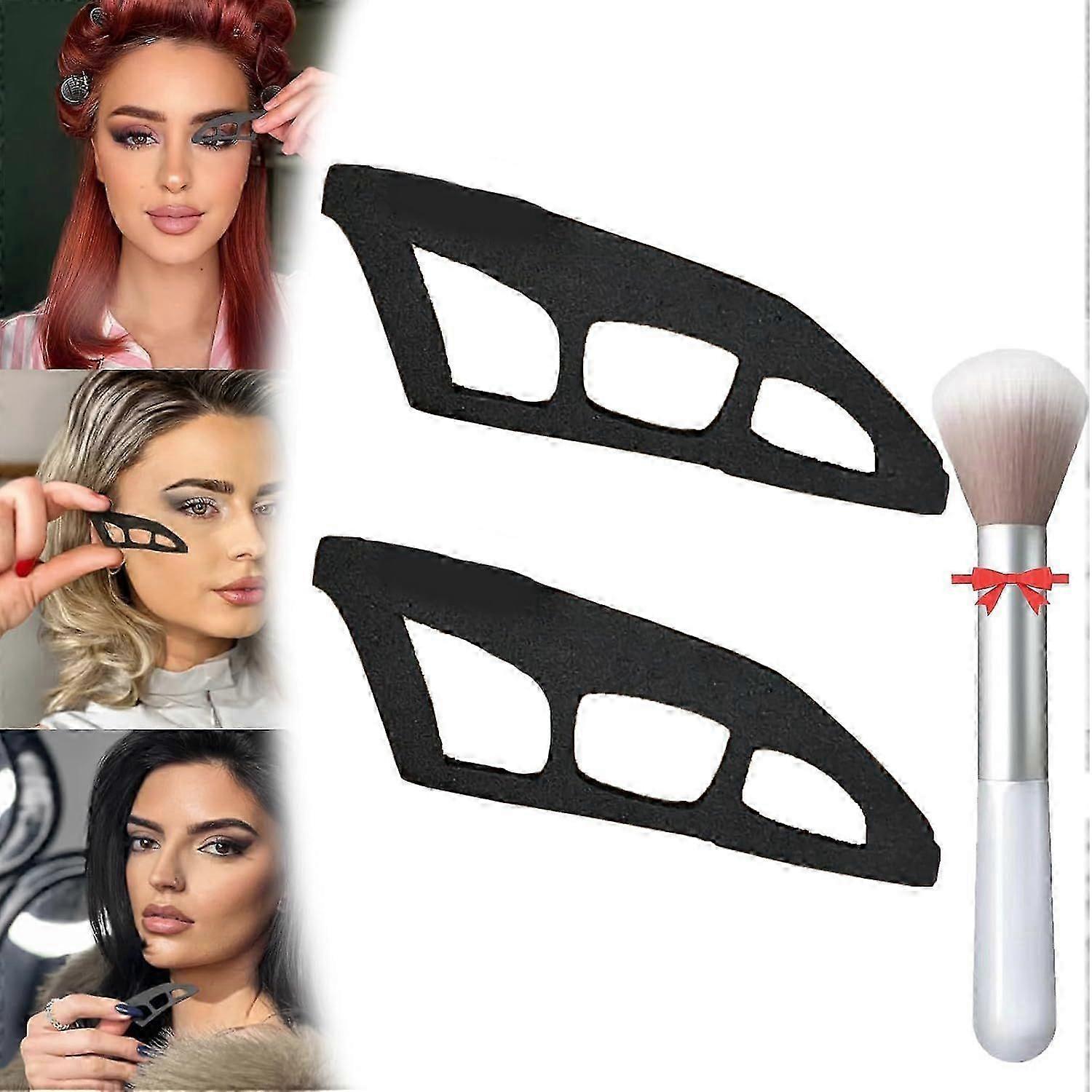 Eyeshadow Tool, Eyeshadow Assistant, Eyeshadow Guide, Reusable Eyeshadow Stencils, Professional & Quick Eye Makeup Tool for Women, Beginners fg2025031