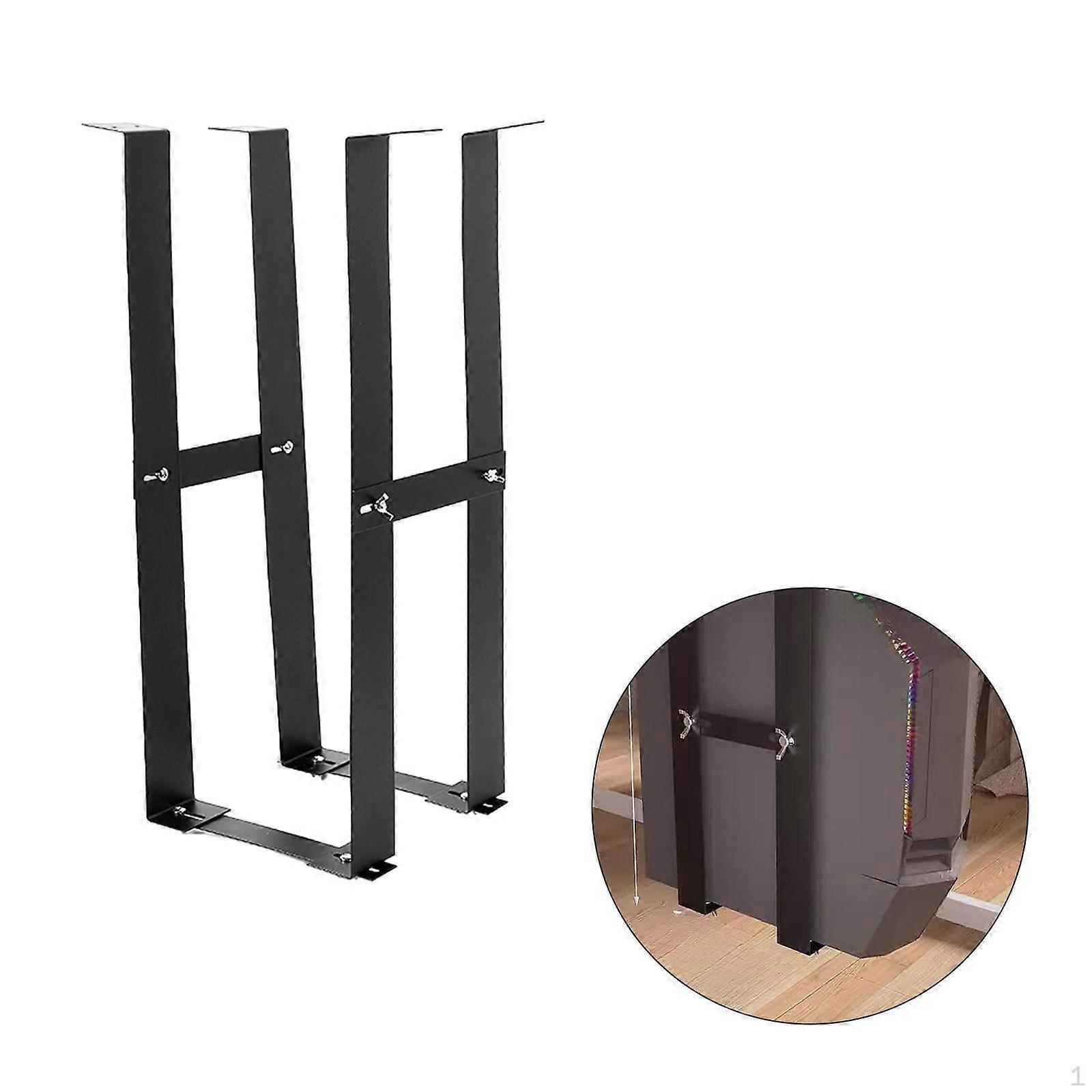 Computer Host under Desk Mount Bracket Adjustable Width Home Office Easy Installation Case