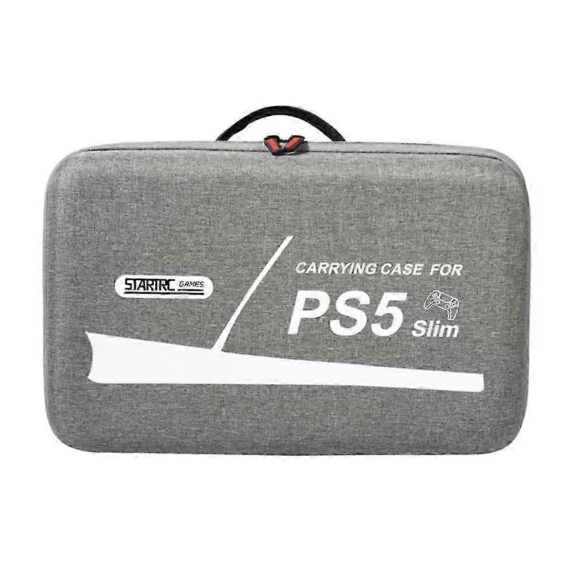 Slim Storage Bag Large Capacity Shockproof Travel Case with Shoulder Strap for Slim Console Contro js