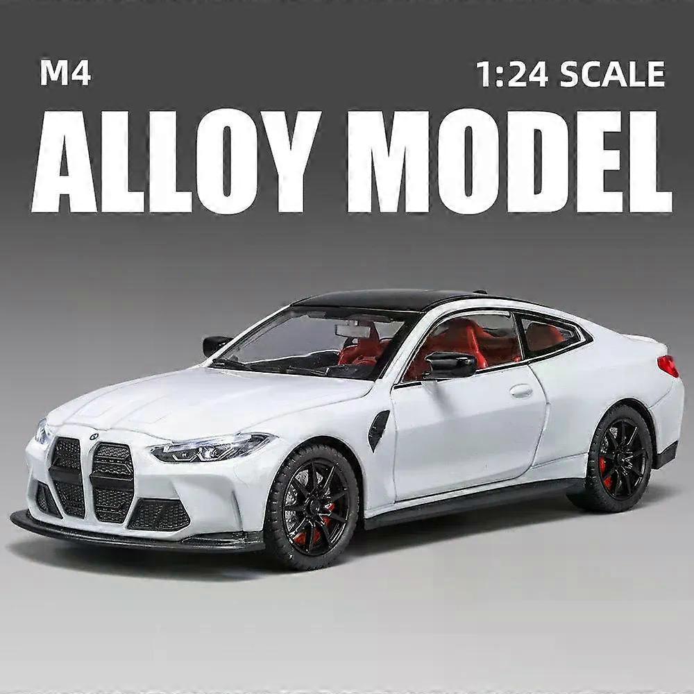 1:24 M4 IM Supercar Alloy Muscle Model Car Toy Diecasts Metal Casting Sound and Light Car Toys For Children Vehicle