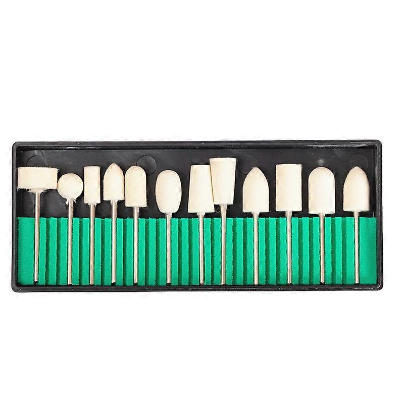 INF 12-pack ull nagelborrbits för manikyr