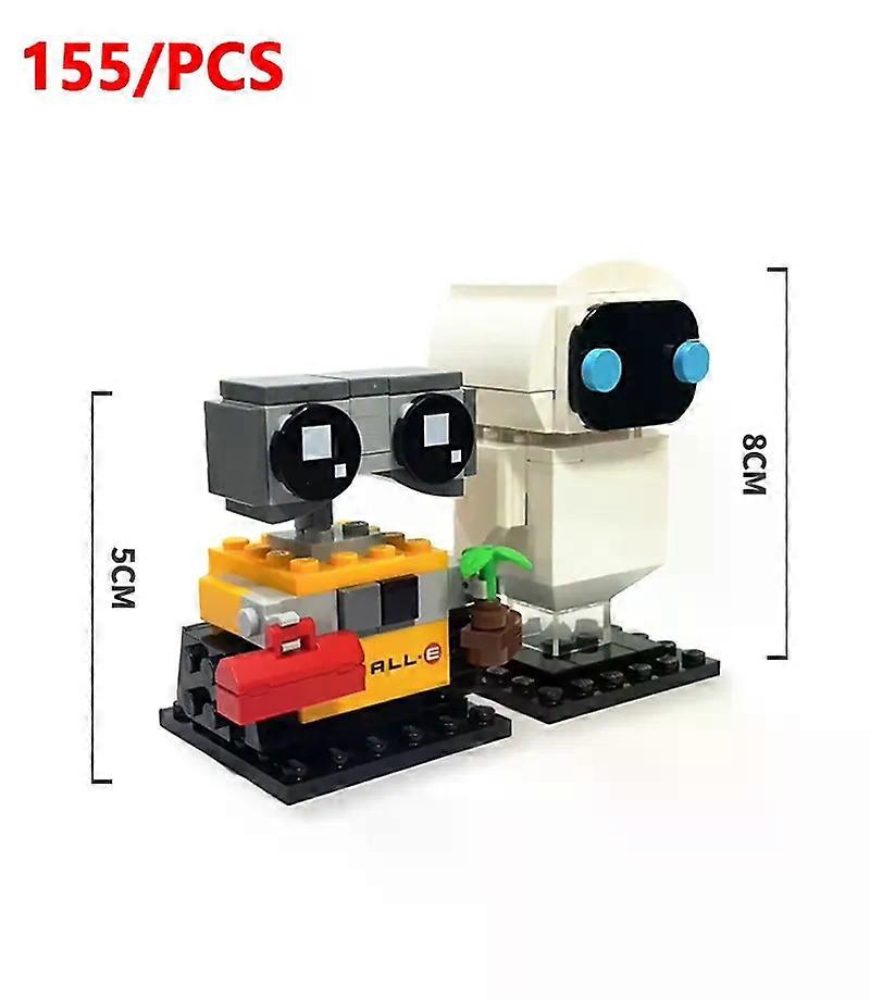 155 قطعة سلسلة الجدار E الكرتون الروبوت إيفا لبنات البناء الكلاسيكية فيلم أنيمي الطوب نموذج أطقم لطيف اللعب هدايا الاطفال