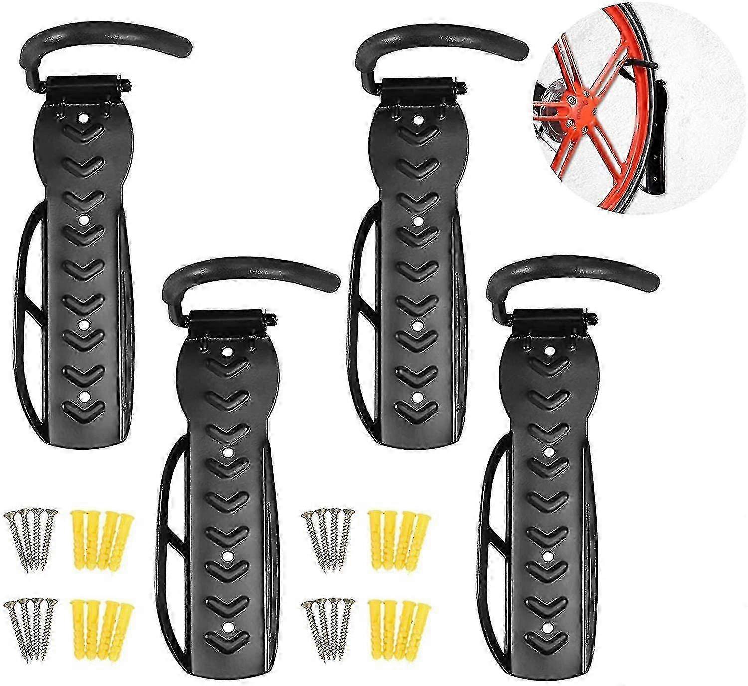 Ensemble de 4 supports de vélo de garage verticaux