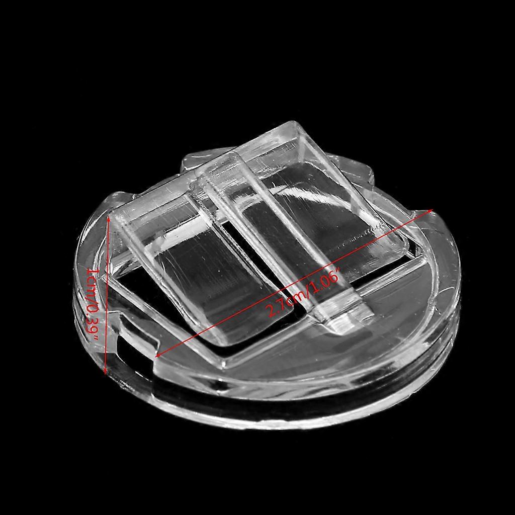 Plastic Ring Display Clip Transparent Stand Holder Round Base Organizer Props High Quality Finger Ring Display Holder Clear