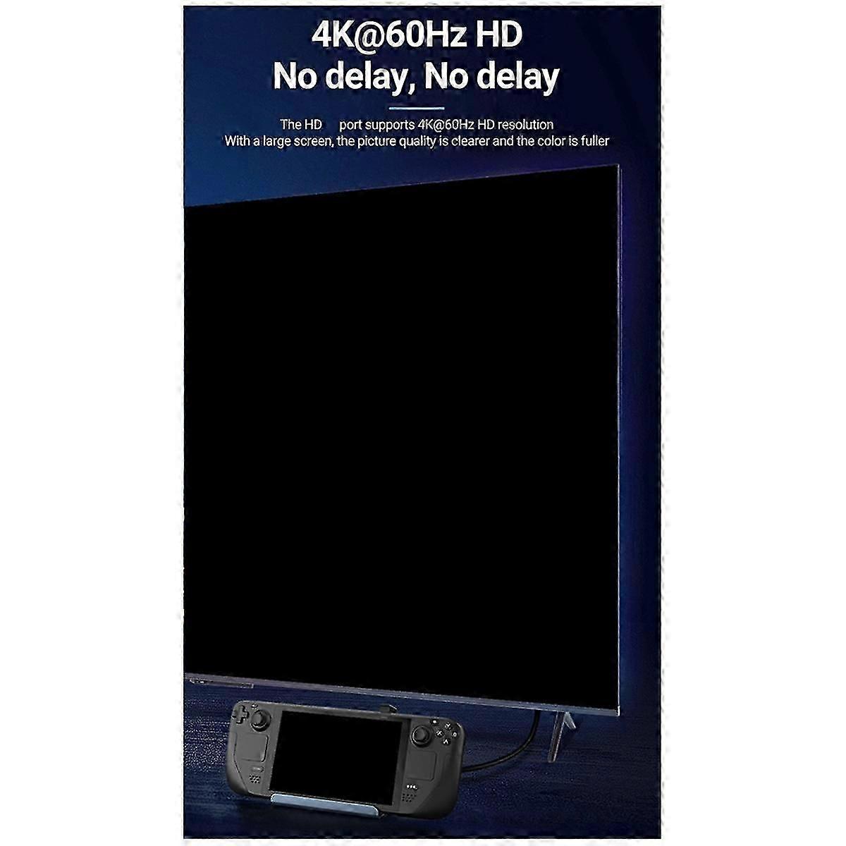 For Game Console Base Docking Station 6In1 4K HD Screen Projection Connection TV Bracket Converte