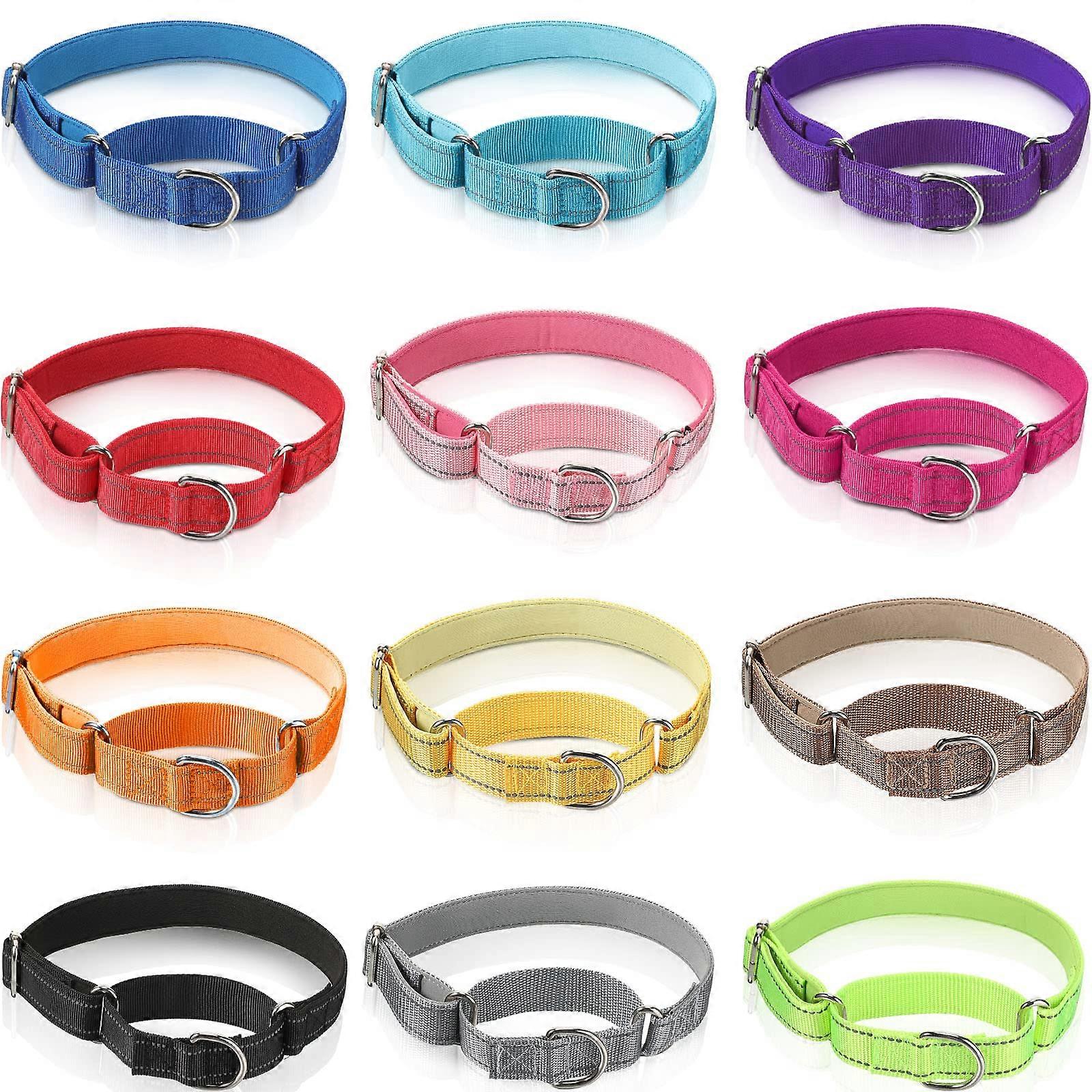 12 Pcs Reflective Martingale Collar for Dogs Medium Prevent Slipping Out Large Size