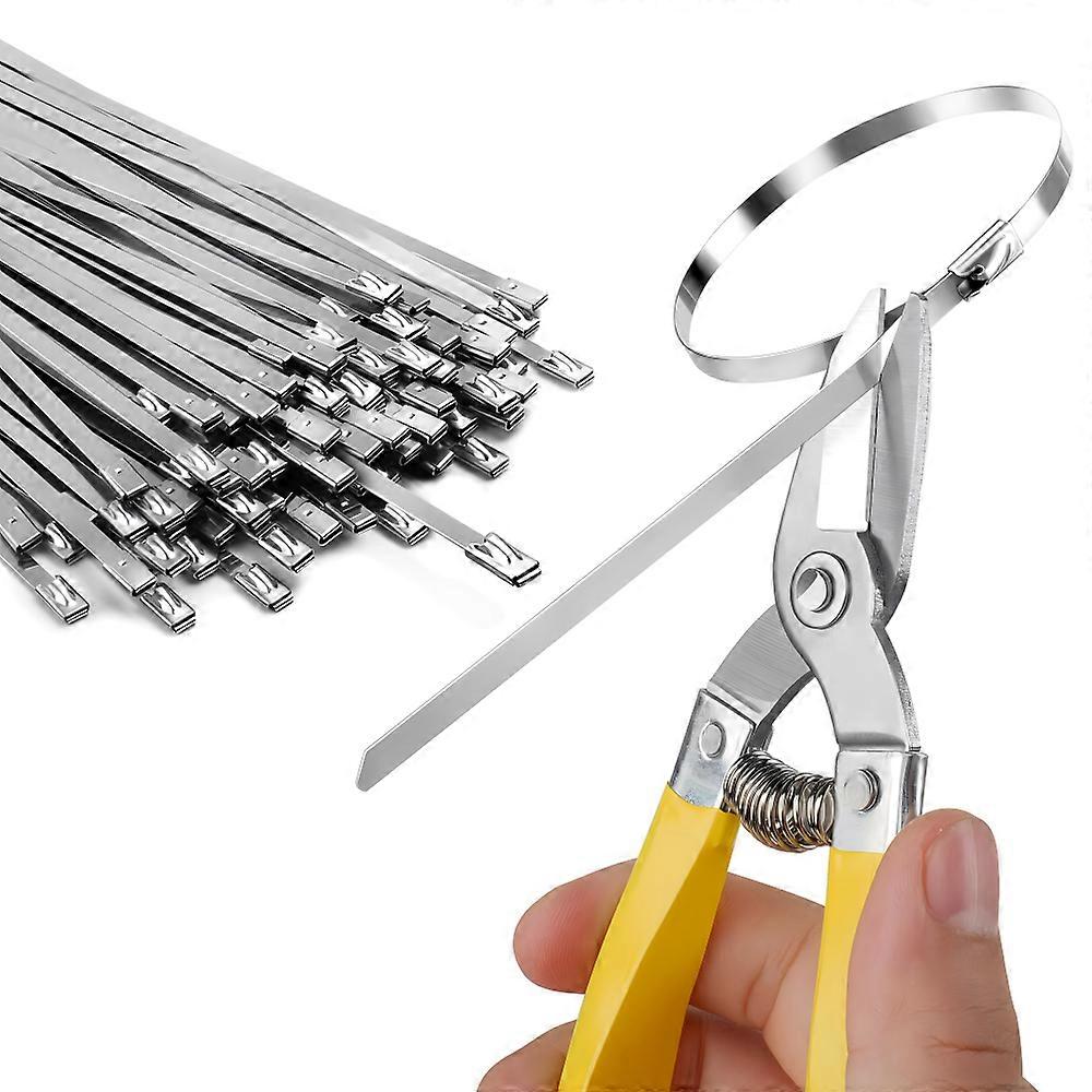 Stainless Steel Zip Ties, Multi-purpose Self-locking Cable Ties