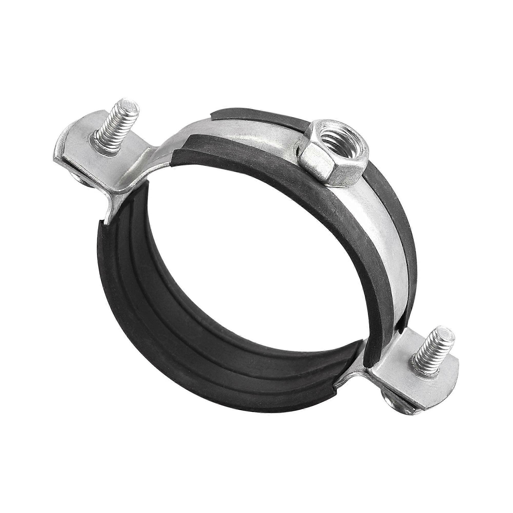 Adjustable Pipe Bracket Clamp, 2' (50mm) ID Wall Ceiling Mount Iron Pipe Strap Support 10pcs