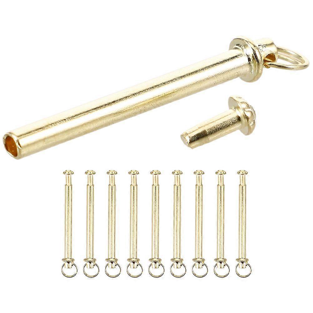 10 Sets Folding Fan Shaft Rivets And Nuts Handheld Fan Repairing Kit Hand Fan Fasteners