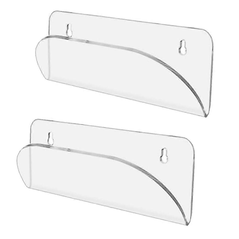 Acrylic Clear Skateboard Display Rack Wall Mount Hanger for Snowboards and Longboards - Durable Storage Solution