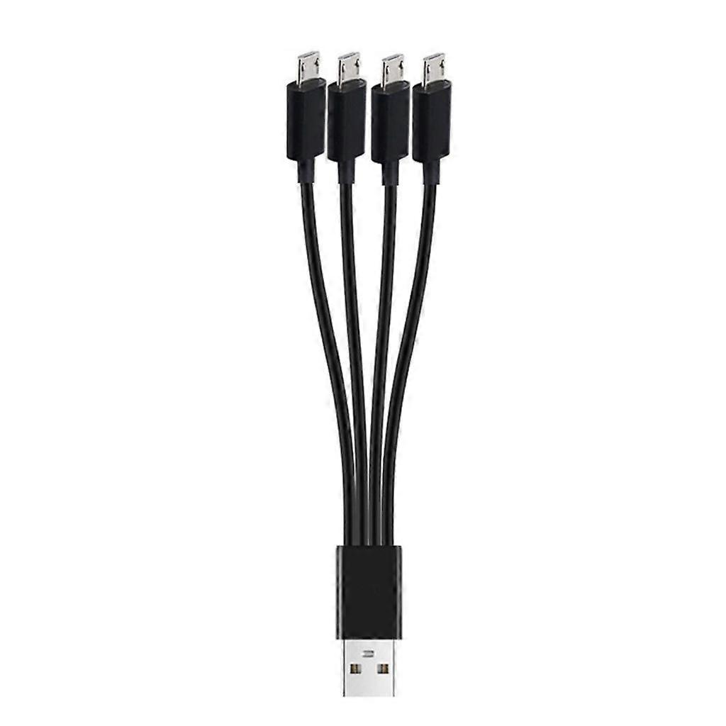 Conveniente 4 Way Micro USB Cabo Carregador Ficar Conecte Em Qualquer Lugar, 20cm/150cm