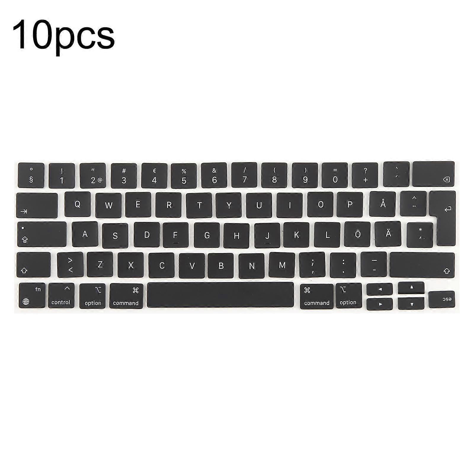 لماك بوك A2251 A2289 A2238 A2338 10 قطع المملكة المتحدة كبير أدخل الإصدار Keycaps