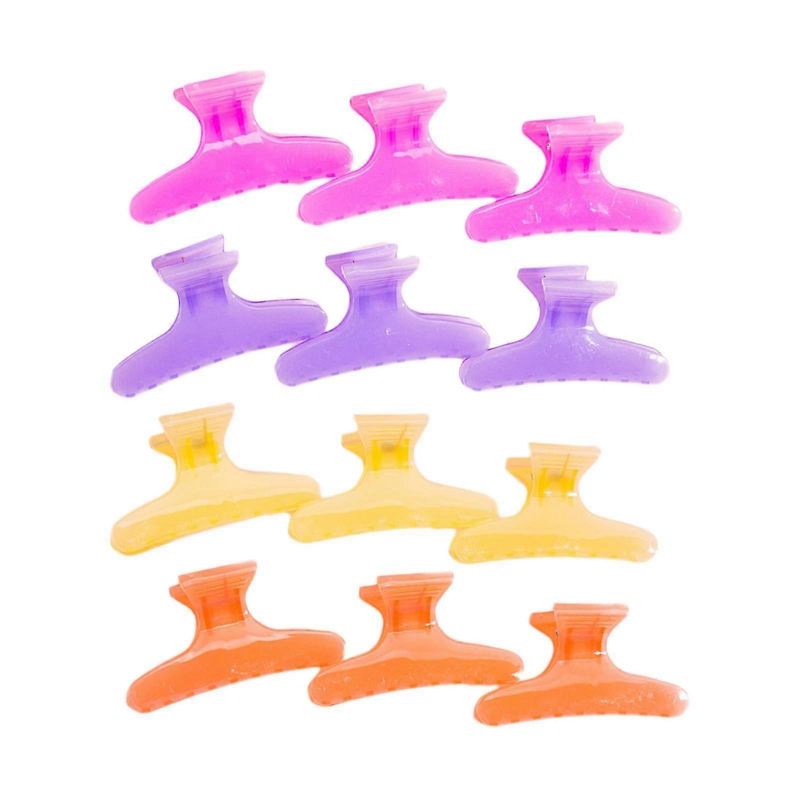 12 Pieces Professional Sectioning Clamps Traceless for Cutting Coloring