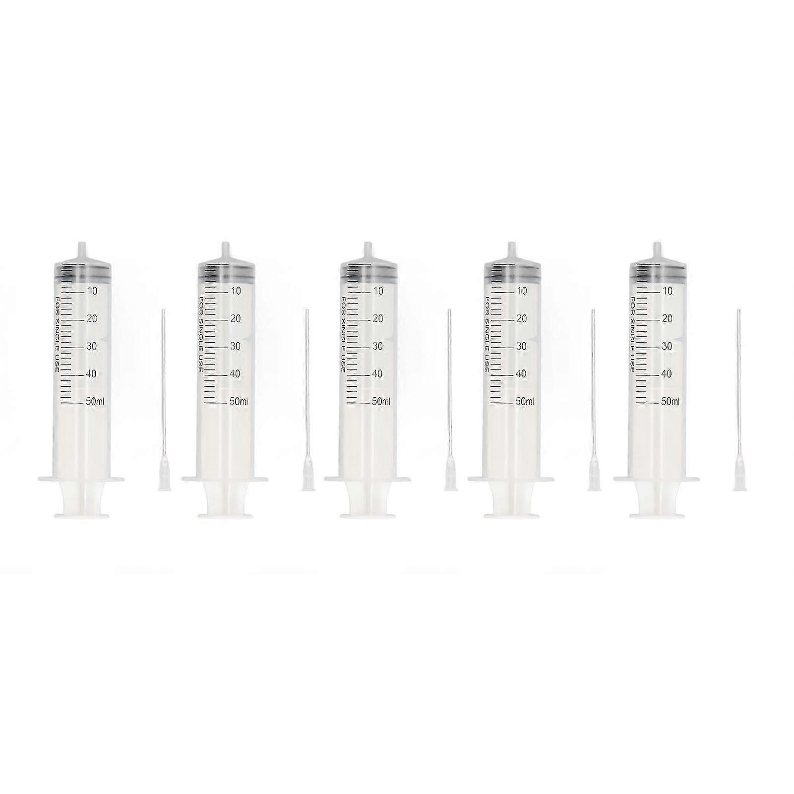 5pcs Ink Filling Syringe 50ml Injector Drawing Tool