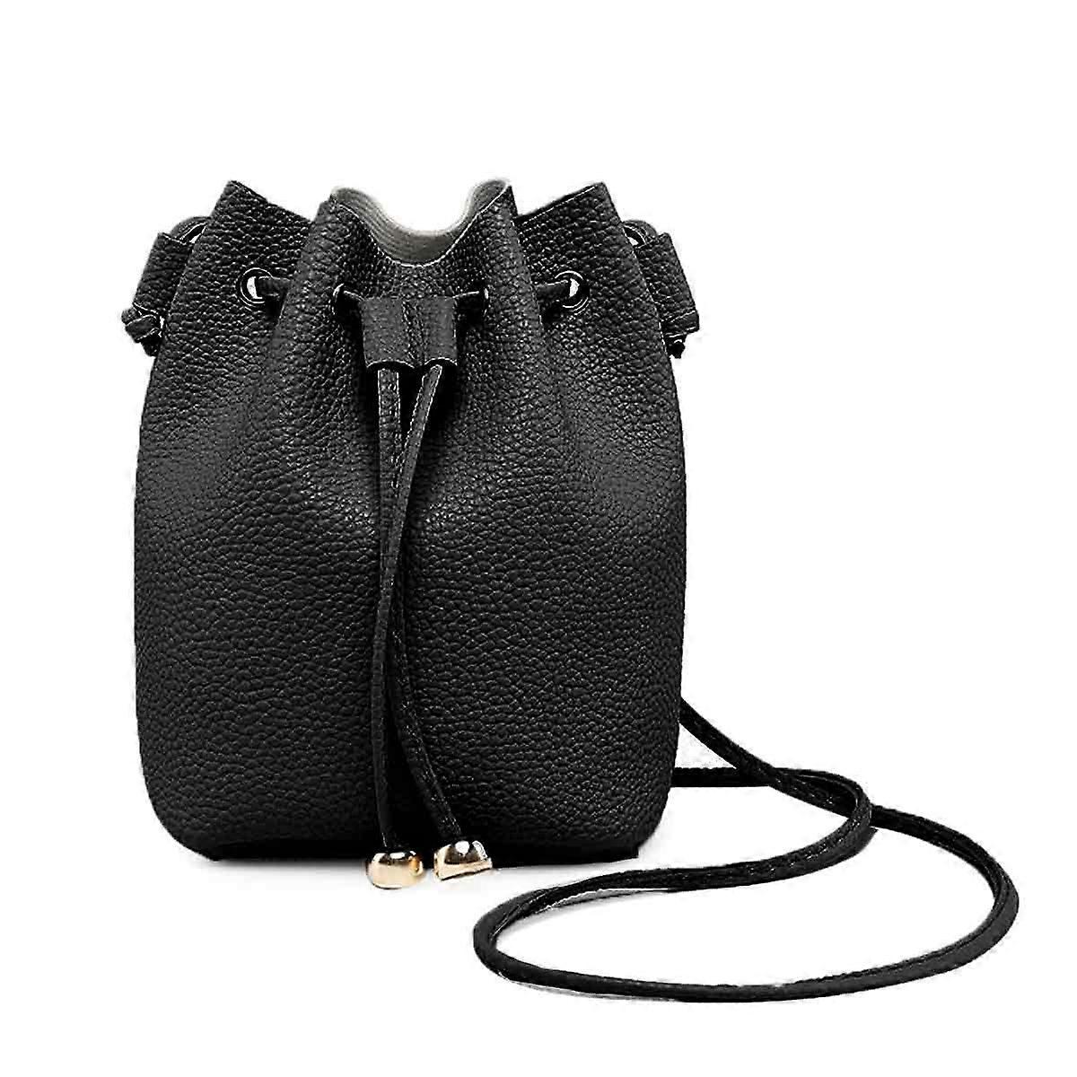 レディースバケットバッグ、フリンジプルロープ付きワンショルダークロスボディバッグ