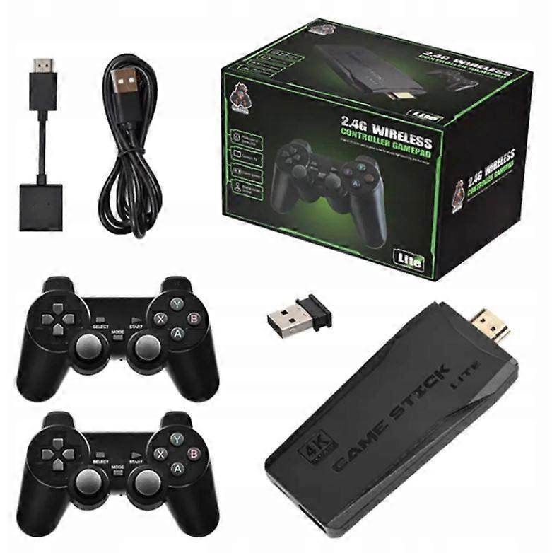 Retro Console Tv Game Wireless Emulator 2 Pads 10000 Games