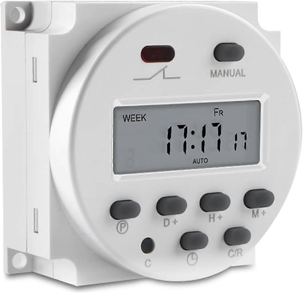 DC 12V Digital LCD Timer - CN101A Programmable LCD Display - Weekly Timer Relay Control - Waterproof Cover