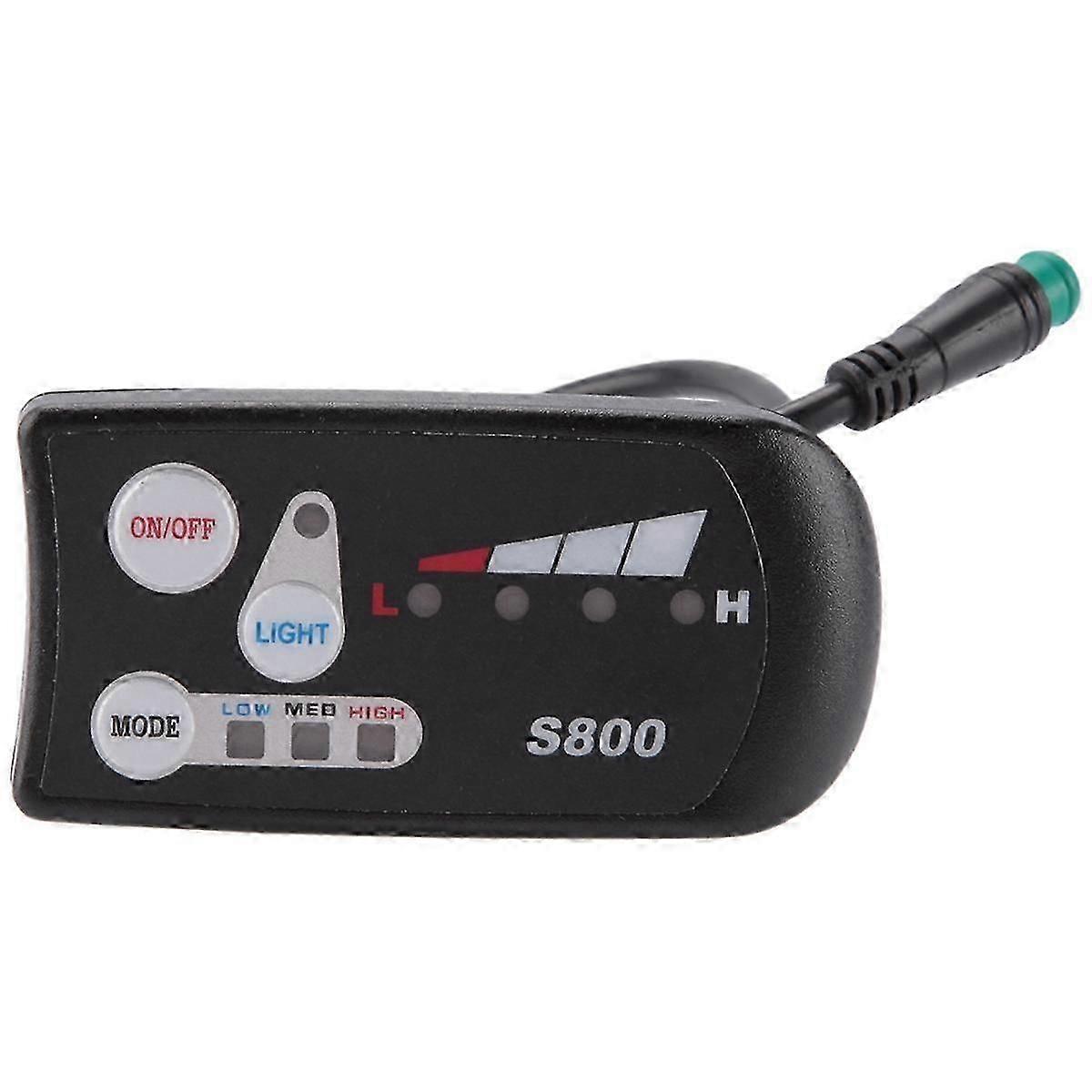 Electric Bicycle 36V48V S800 LED LCD Meter Control Panel Display compatible with Ebike Controller 5 Pin Waterpr