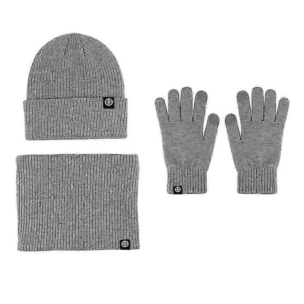 Winter Beanie Hat Scarf Touchscreen Gloves Set For Men And Women, Beanie Gloves