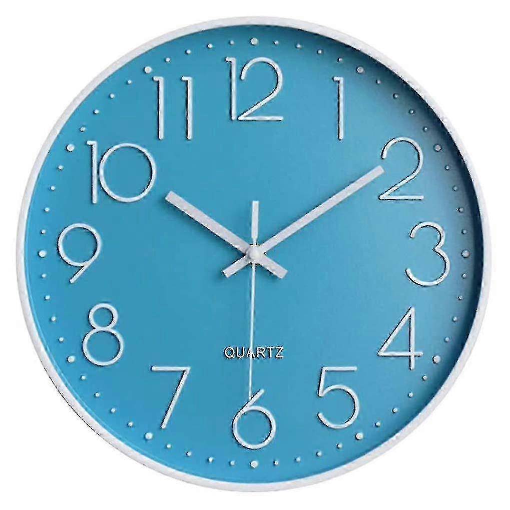 Minimalist Silent Wall Clock - 12 Inch Quartz Battery Operated for Home