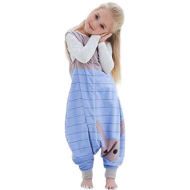 Children's Sleeping Bag With Legs Warm Soft Pajamas, Girl Boy Winter Sleeping Ba Sleeveless jumpsuit
