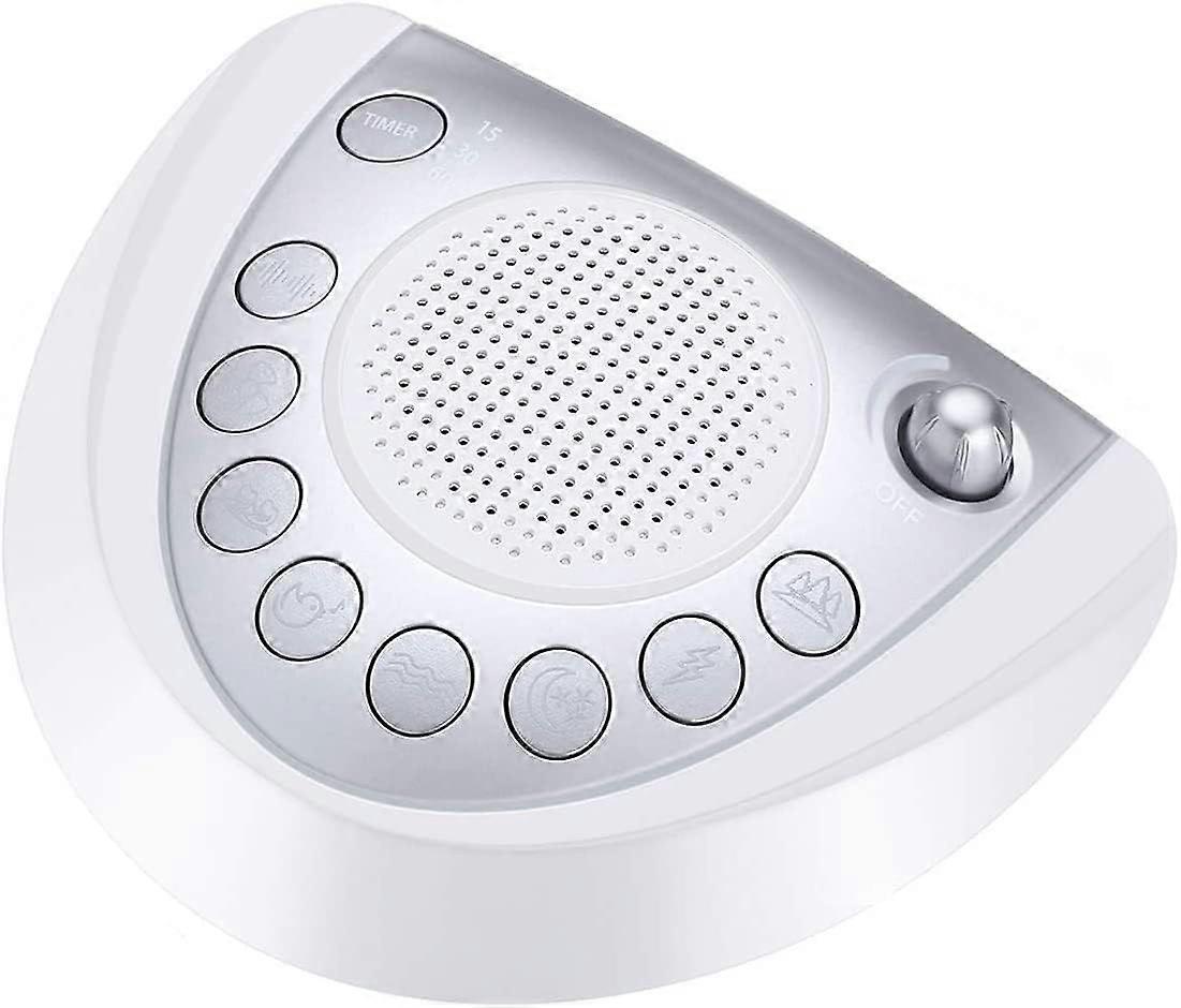 2025 Latest Model White Noise Machine, Battery Powered Sound Machine, Portable