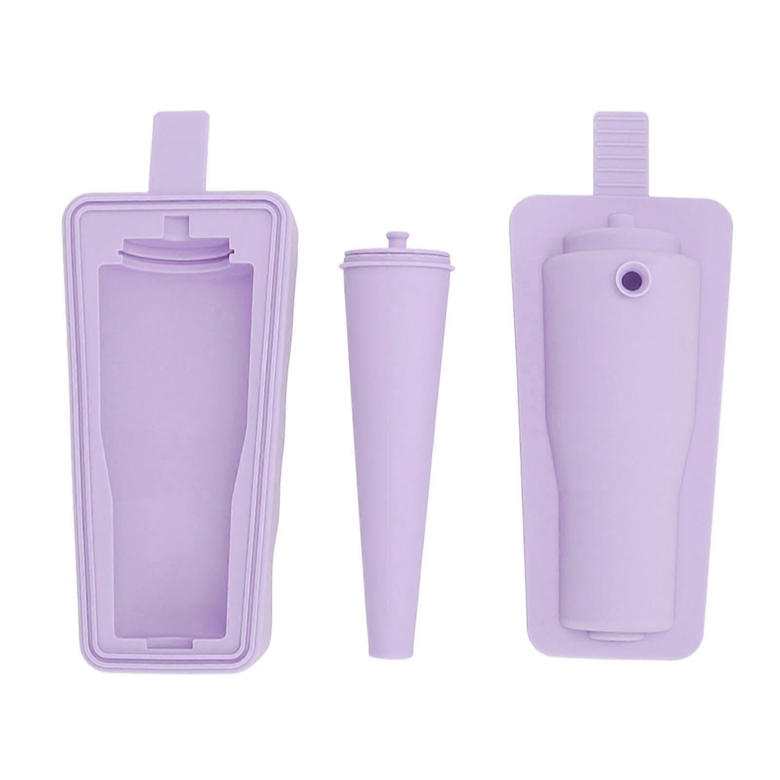 Ice Cube Form Integrated Multifunctional Silicone Whiskey Cocktail Ice Maker for Juice Purple