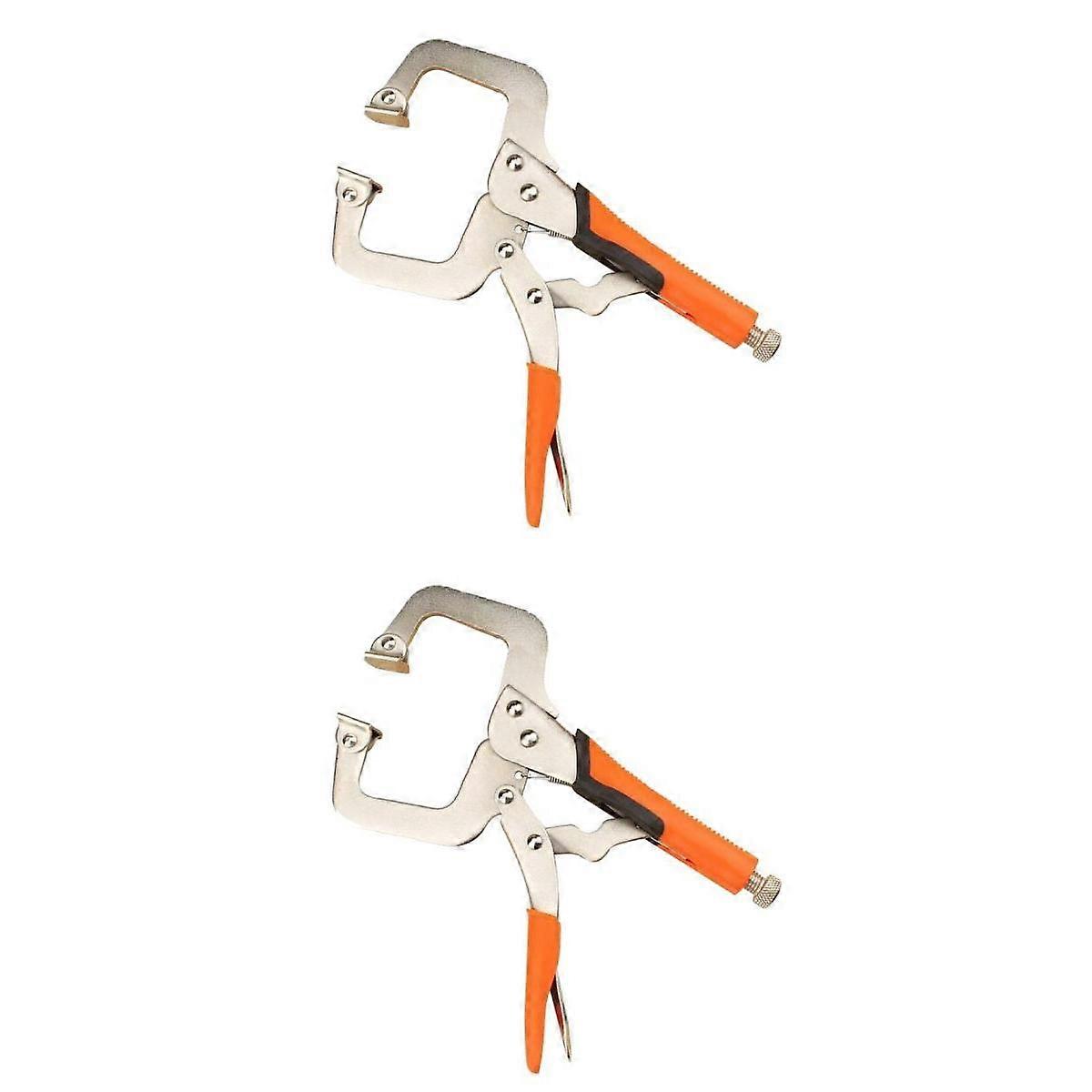 2pcs 6'' & 11'' Locking Welding Quick Pliers Adjustable Pliers Grip