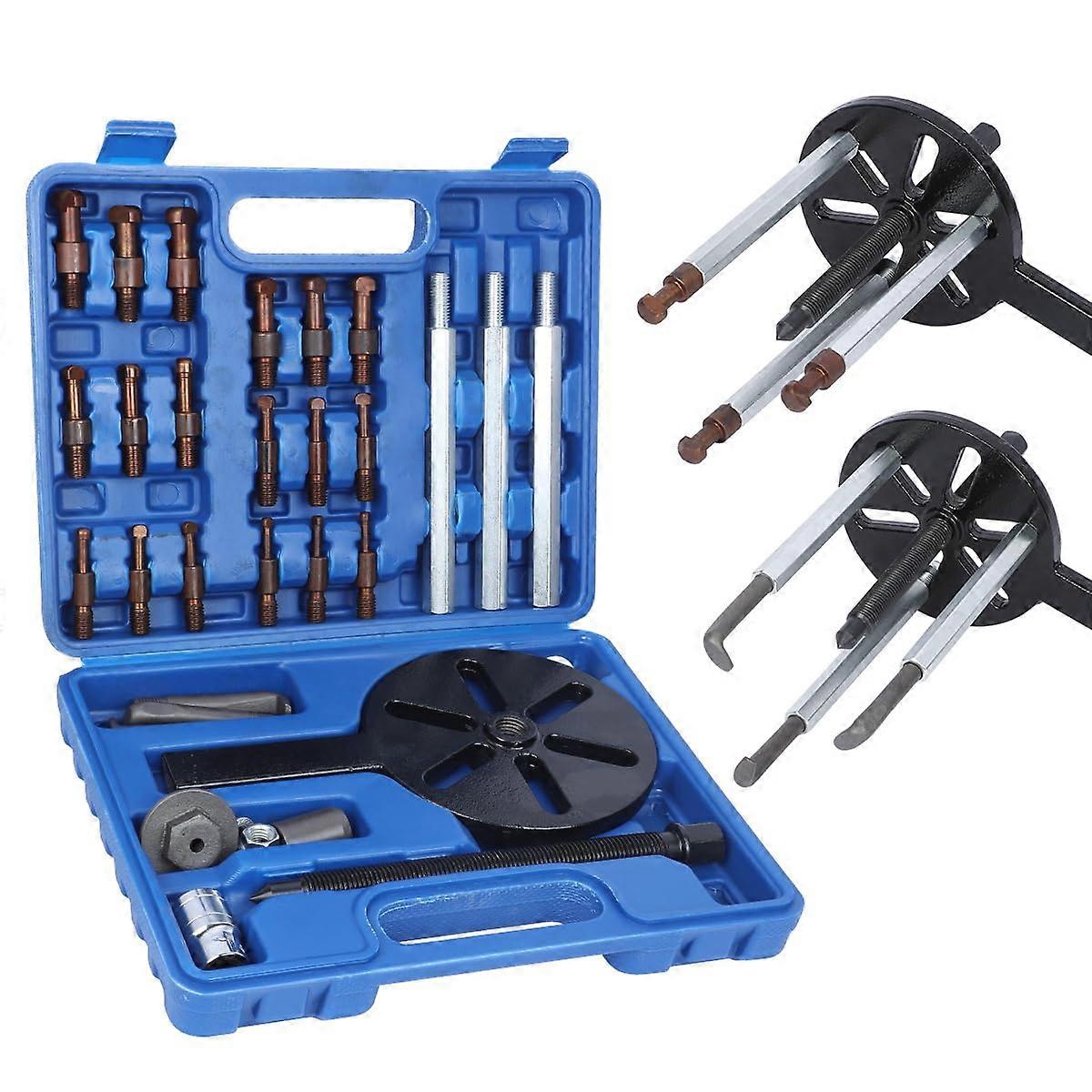 21In1 Kit No Damage to Bearing Removal Tool Internal Set Bearing Separator and Puller Set With ThreeJaw Puller Blind Hole Set