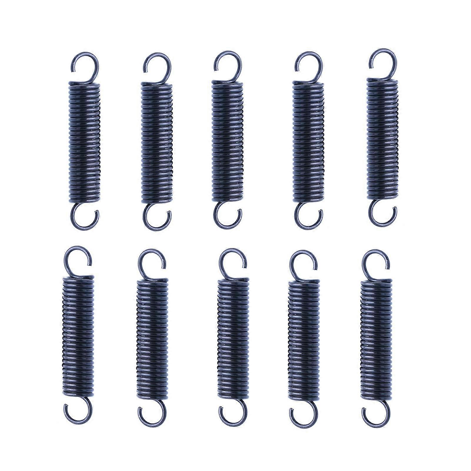 0.4mm Wire Diameter, 3mm Outer Diameter, 1560mm Length, Spring Steel Extension Spring with Hook Tension Springs 10PCS (Size : 0.4x3x15mm)