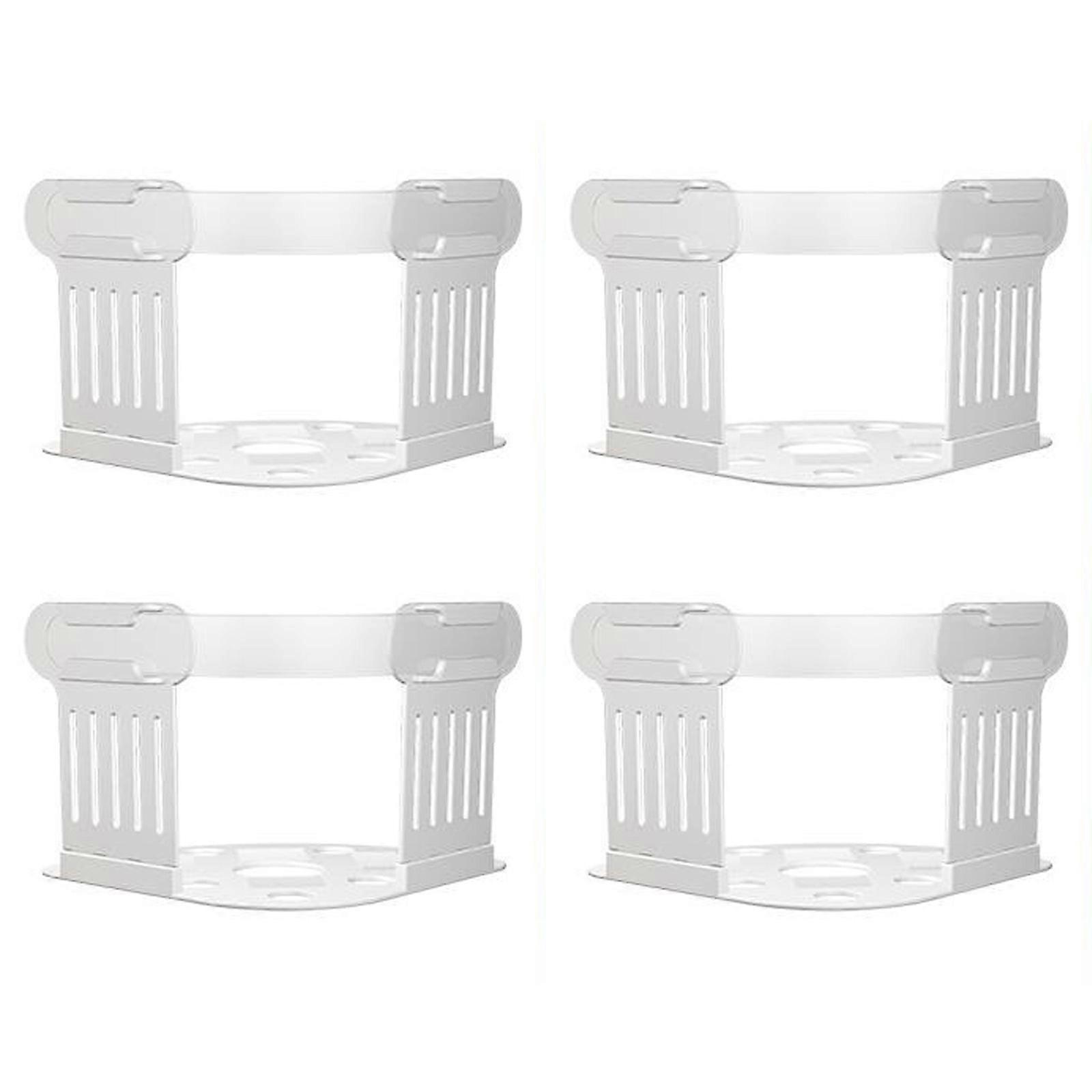 4pcs Transparent Bed Sheet Fasteners Secure Bedsheet Corner Clips and Friendly Solution for Different Sheet Type White