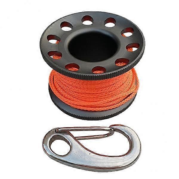 2-6pack 10m Alloy Cave Scuba Tech Duiken Finger Spool Duik Gids Lijn Spoel Grijs
