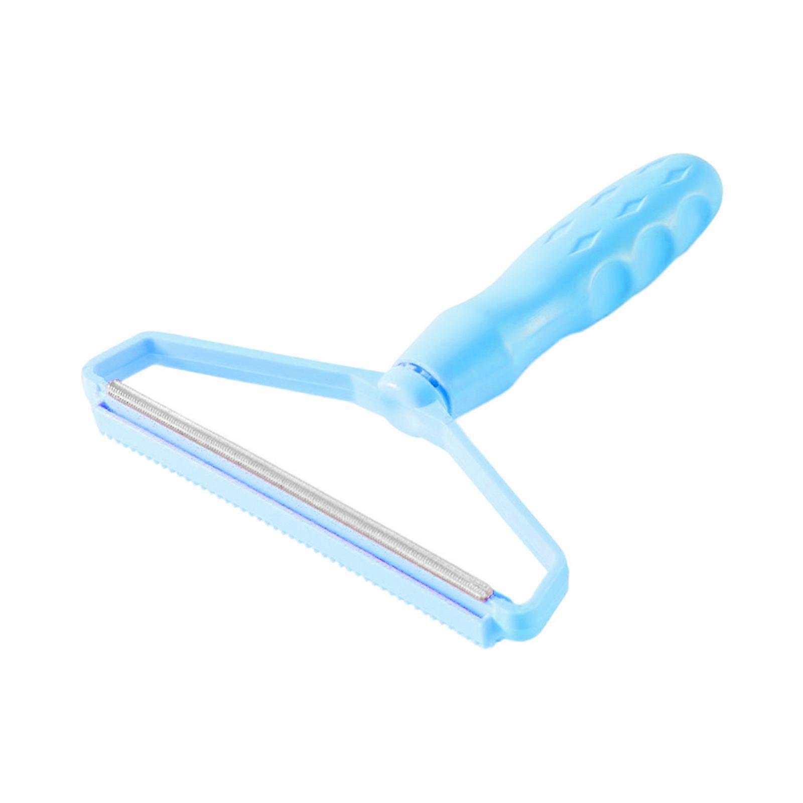 Practical Lint Remover Manual Fuzz Remover Fabric Shaver Reusable Lint Roller Brush for Cloth Furniture Pet Hair Carpet  Blue