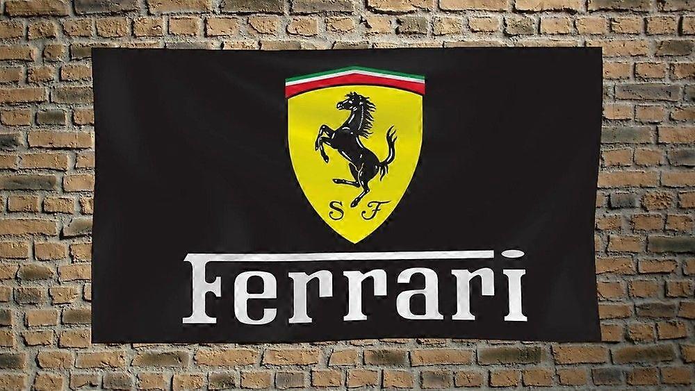 Ferrari 3x5 FT σημαία αυτοκίνητο αγωνιστικά μαύρο πανό για Garage Man Cave Wall Decore QQTO514