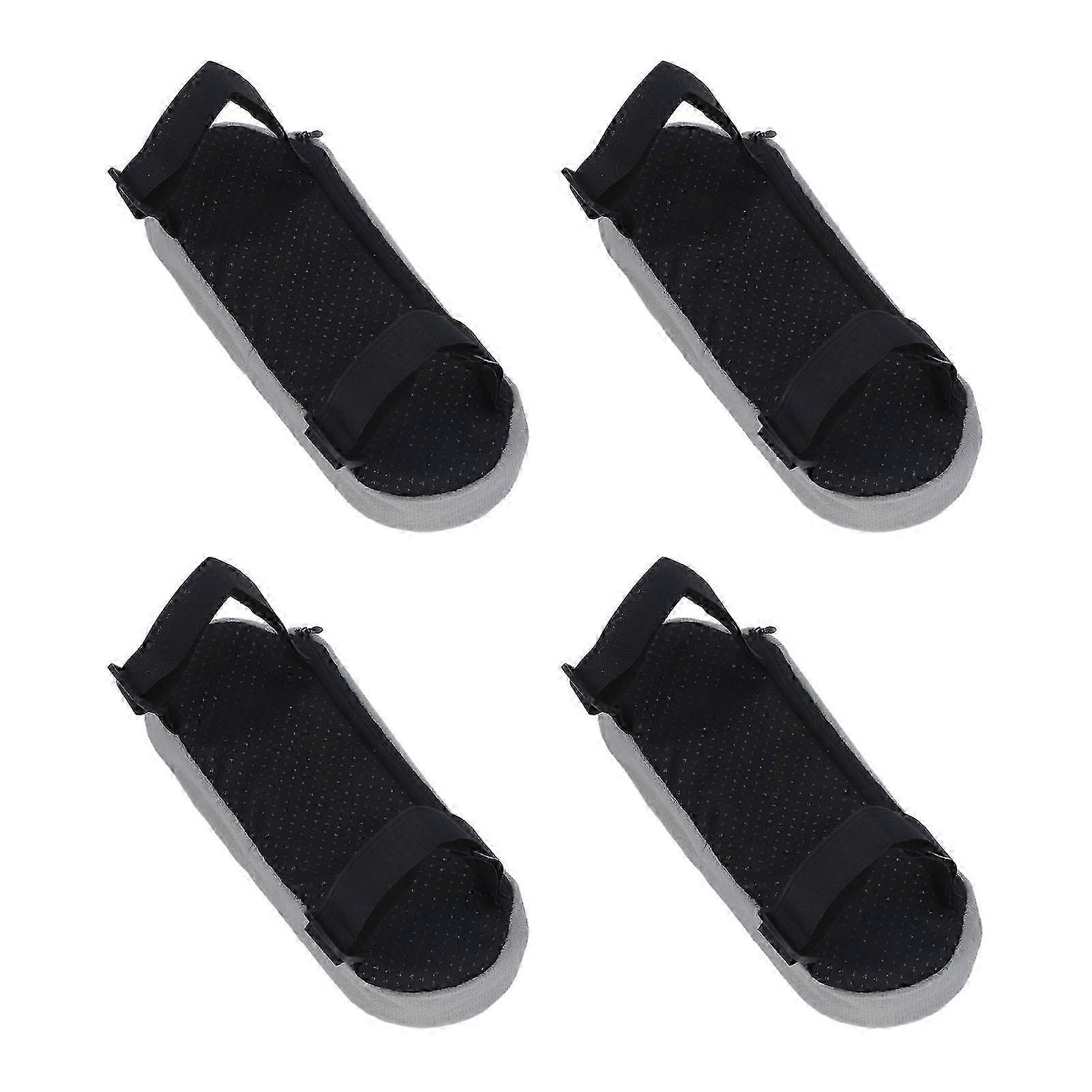 4 Pack Chair Armrest Pads with Adjustable Straps, Multi-Function Elbow Support Covers, Blue-Grey