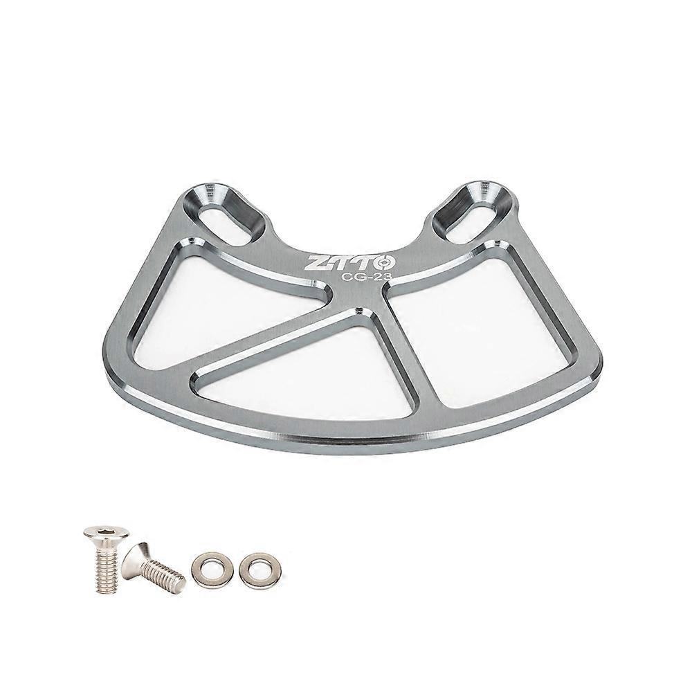 ZTTO CG23 Bicycle Chain Guide MTB Mountain Bike Crash Plate Bash GuardTitanium Grey
