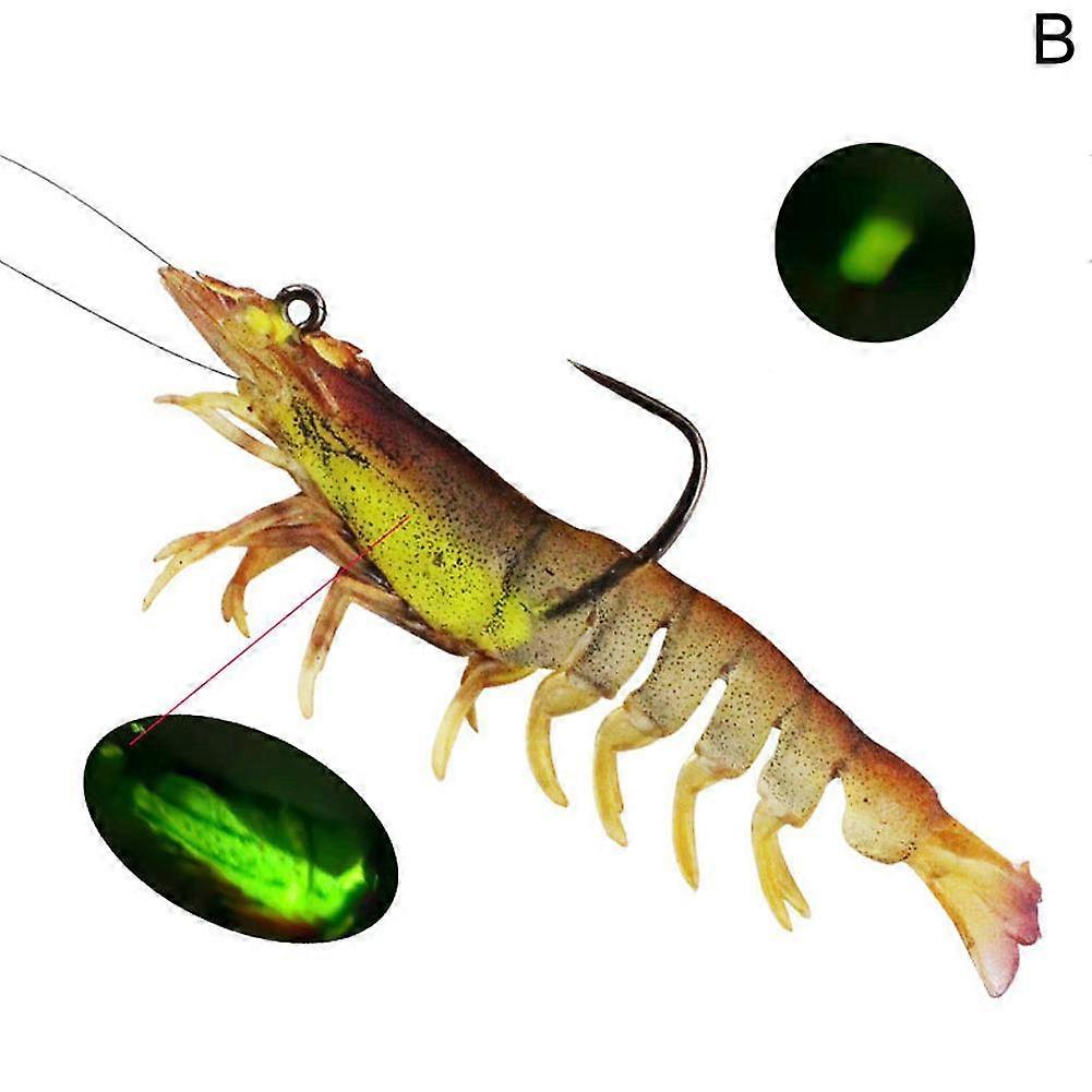 4# Red head and yellow body (B)$Luminous large prawns, luminous bait, black fish with hook bait, lead shrimp, soft bait, soft shrimp bait